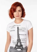 Berrak Kule Baskılı Bayan T-Shirt 8006 thumbnail 1