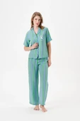 PJS 29043 Kadın Düğmeli Pijama Takımı thumbnail 4