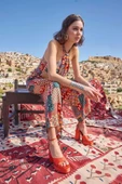 Etnik Desenli Saten Tulum thumbnail 5