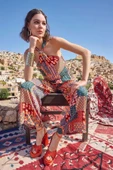 Etnik Desenli Saten Tulum thumbnail 1