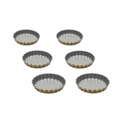Anto Mini 6 lı Tart Kalıbı Silver Gold thumbnail 1