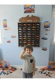 hotwheels Oyuncak Araba Rafı 50'li Beyaz thumbnail 2