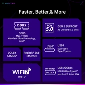 ASUS ROG Strix X870E-E Oyun WiFi AMD AM5 thumbnail 4