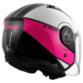 ÇENESİZ KASK LS2 AIRFLOW 2 BEYAZ PEMBE ORJİNAL S thumbnail 5