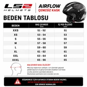 ÇENESİZ KASK LS2 AIRFLOW 2 BEYAZ ORJİNAL XL thumbnail 4