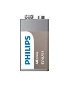 Philips Alkalin 9V Pil - 6LR61A1B/10 - Tekli Paket thumbnail 7