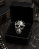 Phantom Skull Ring Phantom Skull Erkek Yüzüğü thumbnail 2