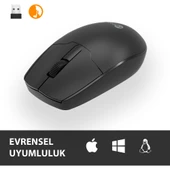 WS204 Kablosuz 1200DPI 3 Tuşlu Optik Siyah Mouse thumbnail 4