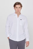 Uzun Kollu Gömlek White White M thumbnail 4