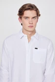Uzun Kollu Gömlek White White M thumbnail 5