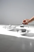 Silver 4 Parça Paslanmaz Çelik Güveç Tipi Sahan Seti (18-20 cm) thumbnail 3