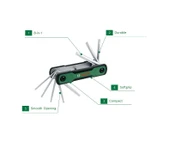 BOSCH 8'İ 1 ARADA KATLANIR TORX ANAHTAR SETİ thumbnail 1