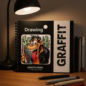Çizim Defteri, Graffiti Çizim Defteri B4 thumbnail 1