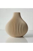 LayerOne Modern Dilimli Dekoratif Vazo – 3D Baskı Tasarım thumbnail 4