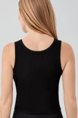 New Bra 7201 Desteksiz Kaplı Basic Atlet Siyah thumbnail 4