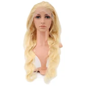 Gerçek Front Lace Dalgalı Platin Tül Peruk / 75/80cm thumbnail 1