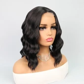 Siyah Küt Tül Peruk thumbnail 3