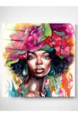 Afrikalı Kadın Cam Tablo, Dekoratif Cam Tablo thumbnail 3