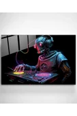 Dj Robot Cam Tablo, Dekoratif Cam Tablo thumbnail 2