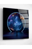 Astronot Cam Tablo, Dekoratif Cam Tablo thumbnail 2