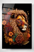 Lion Cam Tablo, Dekoratif Cam Tablo thumbnail 1