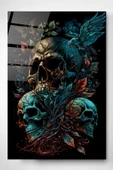 Skulls Cam Tablo, Dekoratif Cam Tablo thumbnail 1