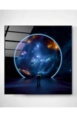 Astronot Cam Tablo, Dekoratif Cam Tablo thumbnail 3