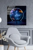 Astronot Cam Tablo, Dekoratif Cam Tablo thumbnail 1