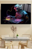 Dj Robot Cam Tablo, Dekoratif Cam Tablo thumbnail 1