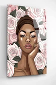 Afrikalı Kadın Cam Tablo, Dekoratif Cam Tablo thumbnail 3