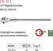 Ceta Form C31-12-2 Cırcır Kolu 3/4" Düğmeli Model thumbnail 2