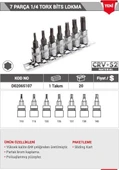 Dht 7 Parça 1/4 Torx Bits Lokma thumbnail 2