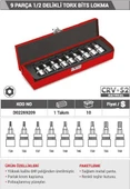 Dht 9 Parça 1/2 Delikli Torx Bits Lokma thumbnail 2