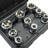 Dorf 1/2 E Torx Lokma Seti 9 Parça (E10-E24) Plastik Kutulu thumbnail 3