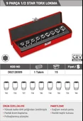 Dht 9 Parça 1/2 Star Torx Lokma thumbnail 2
