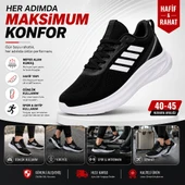 ERKEK SNEAKER AYAKKABI SİYAH 40-45 thumbnail 2
