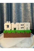 İsme Özel Minecraft Blok Dekor 4 -5 Harf thumbnail 1