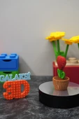 Dekoratif Kalp Çiçek 10 cm thumbnail 3