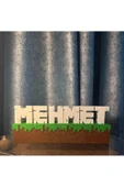 İsme Özel Minecraft Blok Dekor 9-10 Harf thumbnail 1
