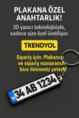 KİŞİYE ÖZEL PLAKA ANAHTARLIK 3D thumbnail 3