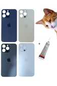 iPhone 14 PRO Arka Batarya Pil Kapağı GÜMÜŞ (B7000 thumbnail 3