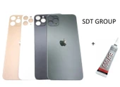 iPhone 11 PRO MAX Arka Batarya Pil Kapağı ALTIN (B thumbnail 2