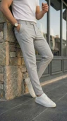 Erkek Slim Fit Dilli Kumaş Pantolon thumbnail 1