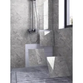 Gri Mermer Desen Duvar Sticker (30*30) thumbnail 2