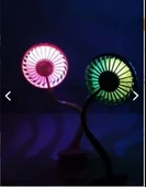 Portatif Işıklı Mini Klipsli Fan thumbnail 2