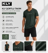 KLY Erkek Bambu Şortlu Pijama Takım 26210 thumbnail 2