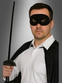 Zorro Kostüm Plastik Aksesuar Seti – Maske ve (67 cm) thumbnail 2