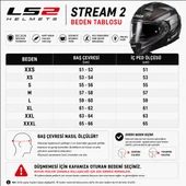 KAPALI KASK LS2 STREAM 2 BEYAZ ORJİNAL VİZÖRLÜ M thumbnail 5