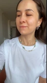 Sedef Amazonit pembe kuvars kolye thumbnail 1