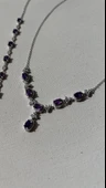 925 ayar gümüş ametist taşlı set thumbnail 6